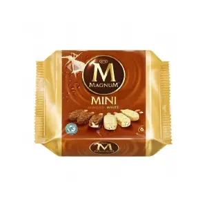 Magnum bâtonnets de glace mini Almond White 6x60ml