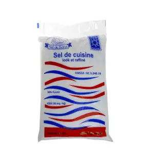 Sel de cuisine iode 1Kg - CEBEROS