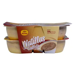 Crème dessert avec biscuit 4x125g - REINA