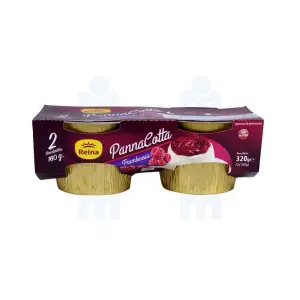 Crème dessert Pannacotta à la Framboise 2x160g - REINA