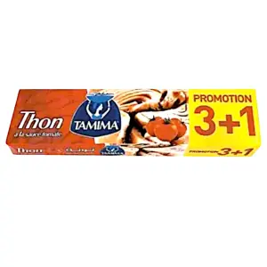 Boites de thon à la sauce tomate 4x80g - TAMIMA