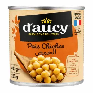 Pois chiches secs trempés 400g - D'AUCY