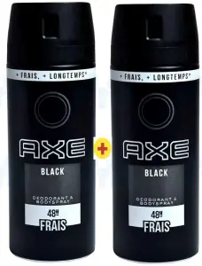 Déodorant black frais 48h 2x150ml - AXE