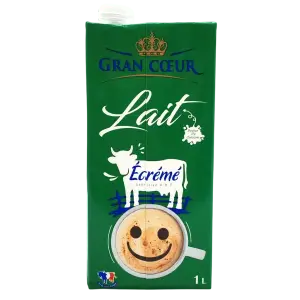 Lait UHT écrème 1L - GRAND CŒUR