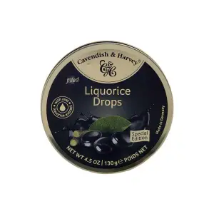 Bonbons à la réglisse Liquorice Drops 130g - CAVENDISH & HARVEY