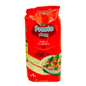 Riz medium blanc 1Kg - PRESTO