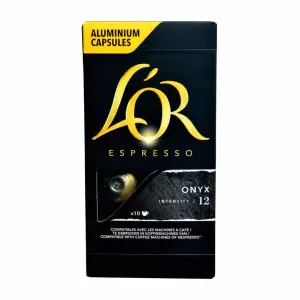Capsules de café Espresso Onyx n°12 x10 unités - L'OR