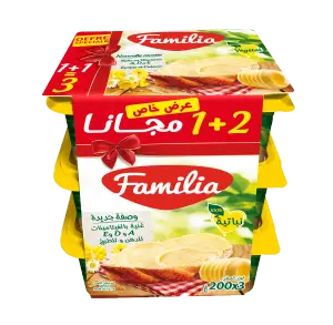 Barquette de margarine 3 x200g - FAMILIA