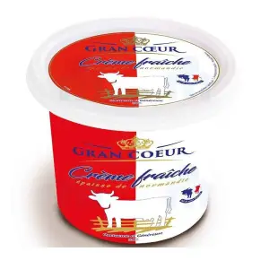 Crème fraîche épaisse de normandie 30% MG 200ml - GRAN CŒUR