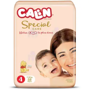 Couches bébé Spécial Care taille 4 (7-16kg) maxi x52 unités - CALIN