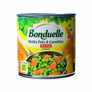 Petits pois et carottes 400g - BONDUELLE