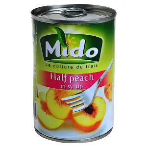 Demi pêche au sirop léger 820g - MIDO