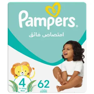 Couches Bébé 9-14Kg Mainline Taille 4 x62 unités - PAMPERS