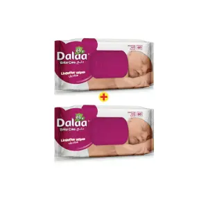 2 paquets de 60 lingettes -50% sur le 2ème - DALAA