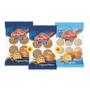 Madeleines Original pépites 2 paquets x300g + Original 300g - MARY TRINI