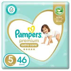 Couches Premium Extra Care Taille 5(11-25Kg) x46 unités - PAMPERS