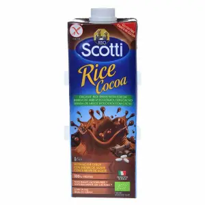 Boisson végétale de riz avec cacao sans gluten 1L - SCOTTI