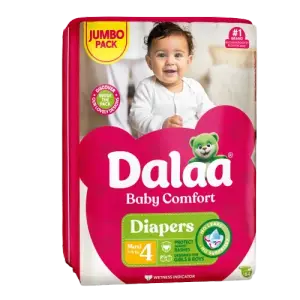 Couches bébé baby comfort jumbo pack taille 4 maxi x64pcs - DALAA