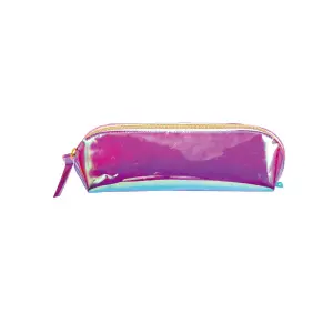 Trousse 1 zip rose iridescent - AUCHAN