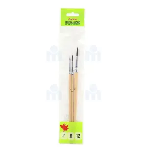 Pinceaux aquarelle n°2/8/12 x3 - AUCHAN