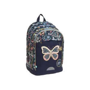 Sac à dos 43 cm 2 zips sticky happiness pe - AUCHAN