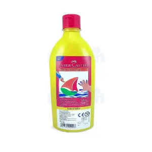 Bouteille de peinture 500ml jaune - FABER CASTELL