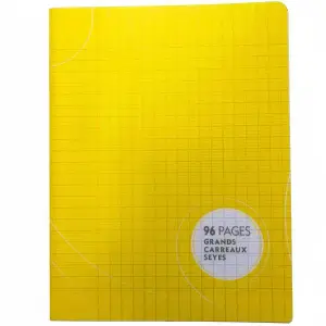 Cahier piqûre 17x22cm 96pages seyès papier velin surfin 70g - CASINO