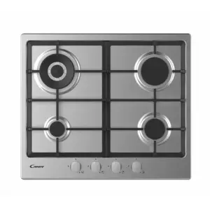 Plaque de cuisson CHG6BR4WX 4feux 60cm inox - CANDY