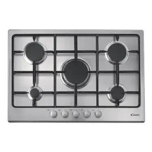 Plaque de cuisson 4feux CPG 75 SPX/CHW7X 75cm inox - CANDY