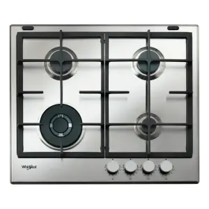Plaque de cuisson à gaz TC GMAL 6422IXL 4F 60CM - WHIRLPOOL