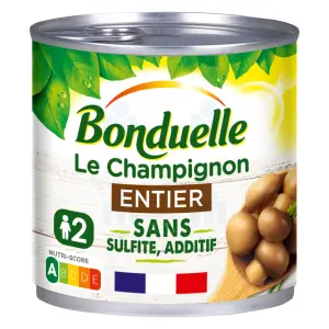 Champignons entiers 1 choix 230g - BONDUELLE