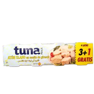 Boîtes de thon à l'huile végétale Tuna 4x80g - PESCA