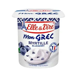 Yaourt lacté au myrtille Mon Grec 125g - ELLE & VIRE