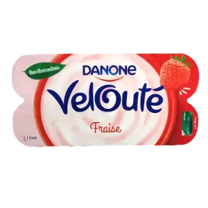 Yaourt brassé fraise Velouté 8x110g - DANONE