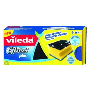 Eponges grattantes noires Glitzi Plus x3 unités - VILEDA