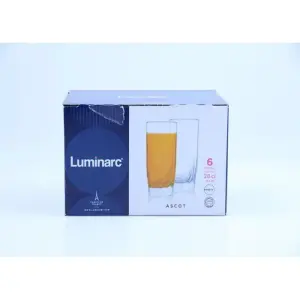 6 verres ascot forme haute 30cl - LUMINARC