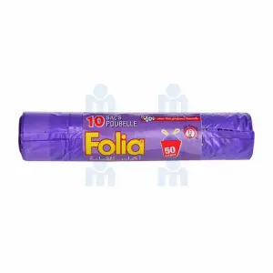 Sacs poubelle 10 unités x 50L - FOLIA
