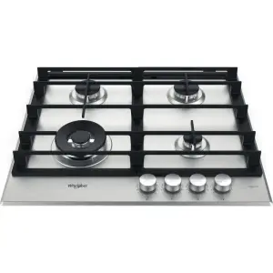 Plaque de cuisson à gaz 4 FEUX GMWL 628/IXL 60 GAZ INOX MULTI LEVEL - WHIRLPOOL