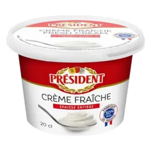Crème fraîche entière épaisse 200ml - PRÉSIDENT
