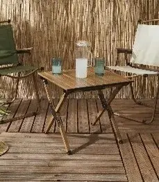 Table de camping pliable mariposa 58x60cm