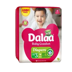 Couches bébé baby comfort jumbo pack taille 3 midi x72pcs - DALAA