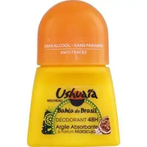 Déodorant roll-on 48h Argile Absorbante et Parfum Maracuja 50ml - USHUAIA