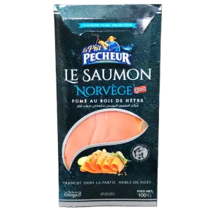 Saumon fumé norvège 100g - LE P'TIT PECHEUR