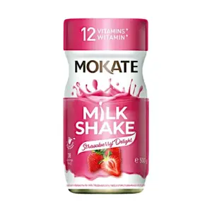 Poudre milkshake strawberry delight 500g - MOKATE