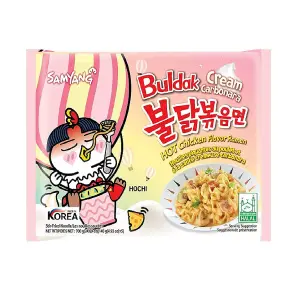 Nouilles piquantes au poulet et à la sauce carbonara 120g - SAMYANG