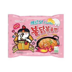 Nouilles ramen à saveur de poulet chaud Carbonara 130g - SAMYANG