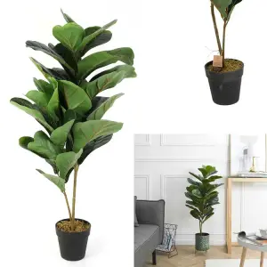 Plante verte artificielle en pot 90cm