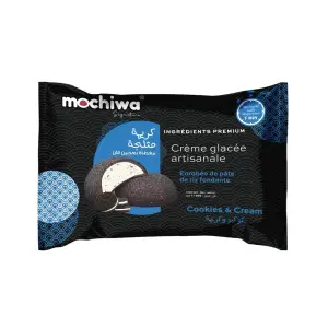 Mochiwa signature crème glacée enrobée de pâte de riz cookies & cream 35g