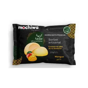 Mochiwa signature crème glacée enrobée de pâte de riz sorbet de mangue 35g
