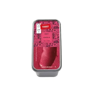 Thiriet bac de crème glacée sorbet cassis 1L